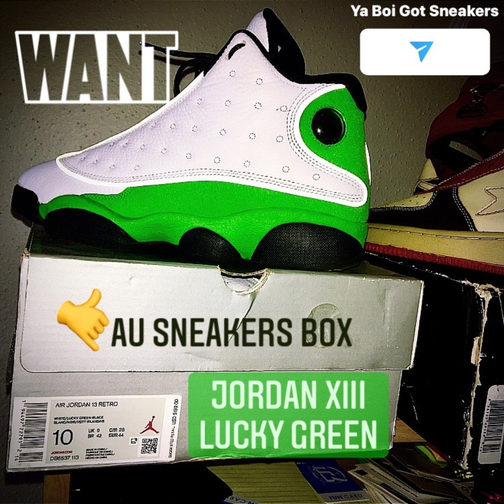 Jordan Retro 13 Lucky Green